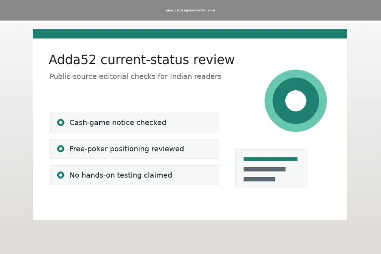 Adda52 Review India: Cash-Game Notice, Free Poker, and 2026 Safety Checks