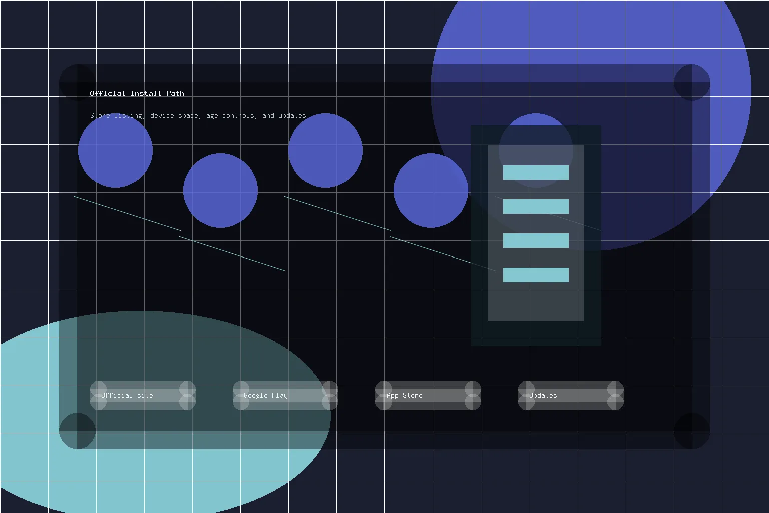 BGMI official install path illustration for Google Play App Store device space updates and age controls