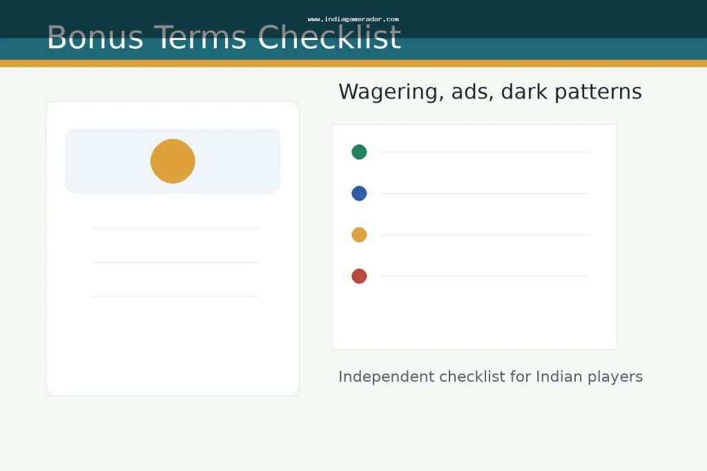 Gaming App Bonus Terms in India: Wagering, Ads, and Dark Pattern Checklist