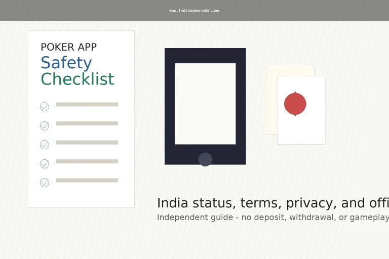 Online Poker App Guide India: Free Poker Status, Rules, and 2026 Safety Checks