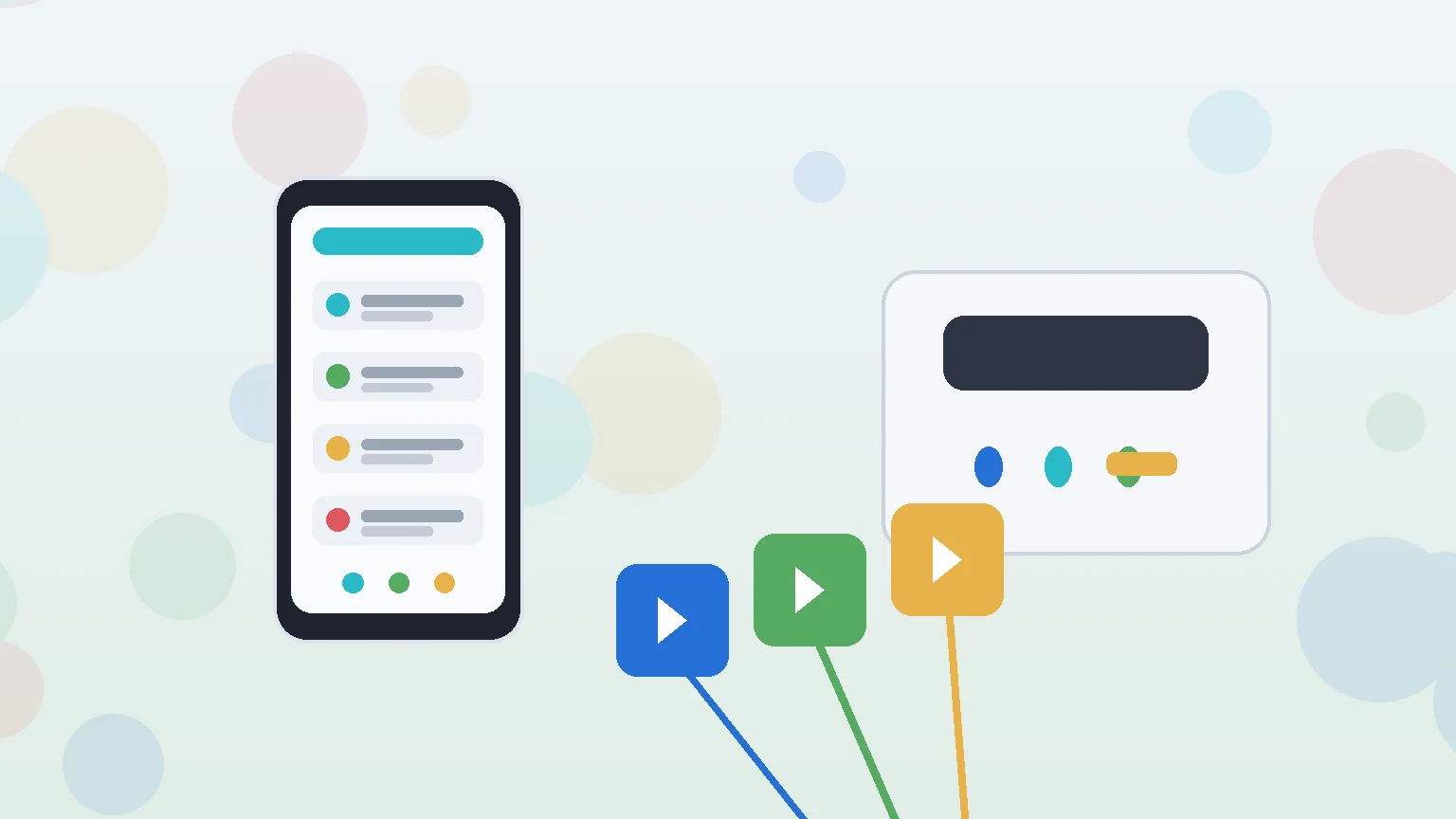 Illustration of PlayStation App remote downloads and PS5 storage management from a phone